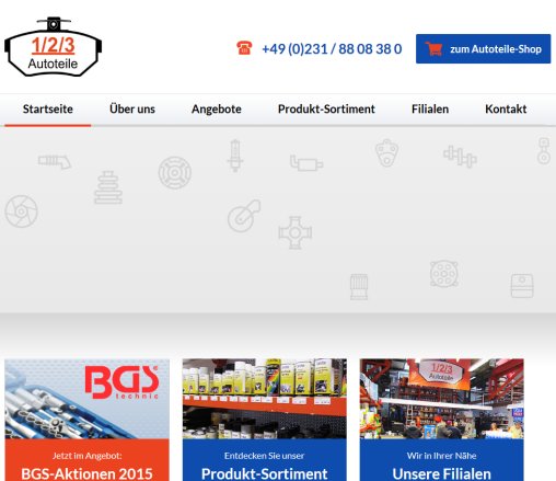1/2/3 Autoteile GmbH & Co. KG  öffnungszeit