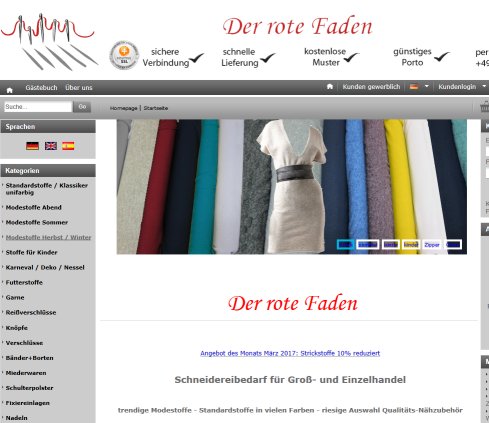 Stoffe und Nähzubehör Erfahrung Stoffe und Nähzubehör Öffnungszeit