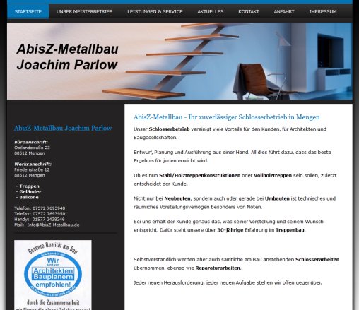 Treppen Geländer Balkone Überdachungen Carports Metallbau Edelstahl Holzbearbeitung alles bei AbisZ Metallbau Joachim Parlow Ihr zuverlässiger Meisterbetrieb aus 88512 Mengen Rulfingen Erfahrung Treppen Geländer Balkone Überdachungen Carports Metallbau Edelstahl Holzbearbeitung alles bei AbisZ Metallbau Joachim Parlow Ihr zuverlässiger Meisterbetrieb aus 88512 Mengen Rulfingen Öffnungszeit
