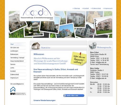 acada Hausverwaltungs- & Immobilienmanagement GmbH &ouml;ffnungszeit