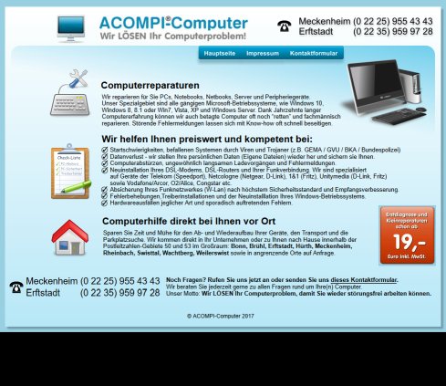 ACOMPI Computer - Wir LÖSEN Ihr Computerproblem. Erfahrung ACOMPI Computer - Wir LÖSEN Ihr Computerproblem. Öffnungszeit