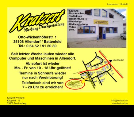 kratzert.de | Werbung Erfahrung kratzert.de | Werbung Öffnungszeit