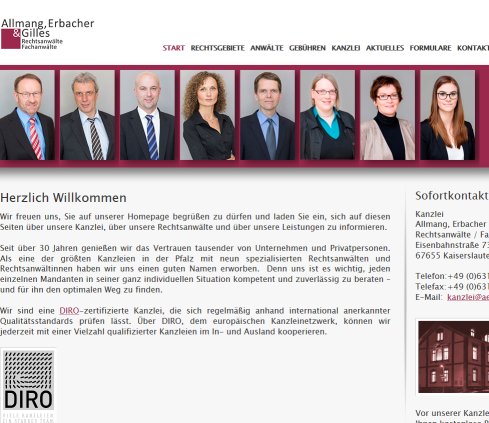 Allmang & Erbacher   Ihre Kanzlei in Kaiserslautern   Rechtsanwaltskanzlei Allmang  Erbacher & Kollegen in Kaiserslautern ERGO Versicherung AG öffnungszeit