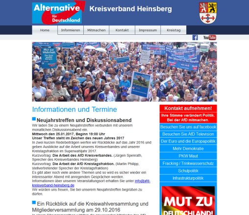 Alternative für Deutschland AfD Kreisverband Heinsberg  öffnungszeit