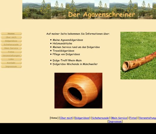 Der Agavenschreiner   Didgeridoos von Format  öffnungszeit