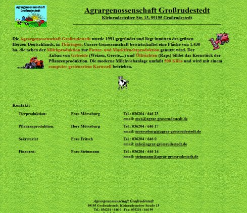 Agrargenossenschaft Großrudestedt Milchproduktion und Pflanzenproduktion Agrargenossenschaft Großrudestedt eG Erfahrung Agrargenossenschaft Großrudestedt Milchproduktion und Pflanzenproduktion Agrargenossenschaft Großrudestedt eG Öffnungszeit