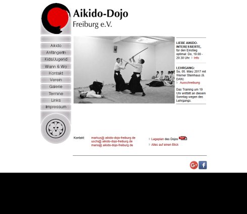 Aikido öffnungszeit