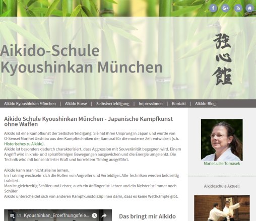 Aikido Schule Kyoushinkan München Süd l Aikido Kurse l japanische Kampfkunst zur Selbstverteidigung l Frauen  Männer  Kinder  öffnungszeit