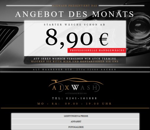 Aixwash Erfahrung Aixwash Öffnungszeit