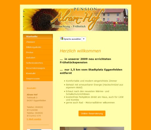 Alram Hof Die freundliche Hofpension in Eggenfelden   Startseite Rupert und Christine Alram GbR öffnungszeit