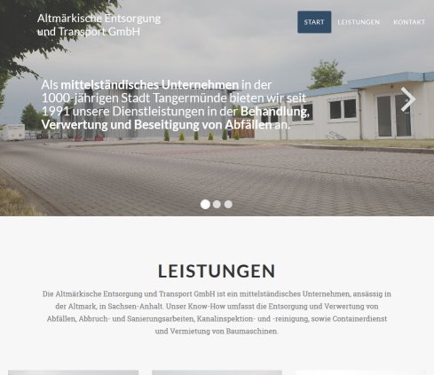 ..::: ALTMÄRKISCHE ENTSORGUNG UND TRANSPORT GmbH :::.. und Transport GmbH öffnungszeit