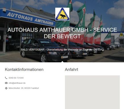 Willkommen beim Autohaus Amthauer in Frankfurt Startseite Erfahrung Willkommen beim Autohaus Amthauer in Frankfurt Startseite öffnungszeit