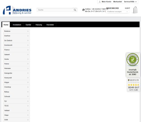 Andries GmbH Erfahrung Andries GmbH Öffnungszeit