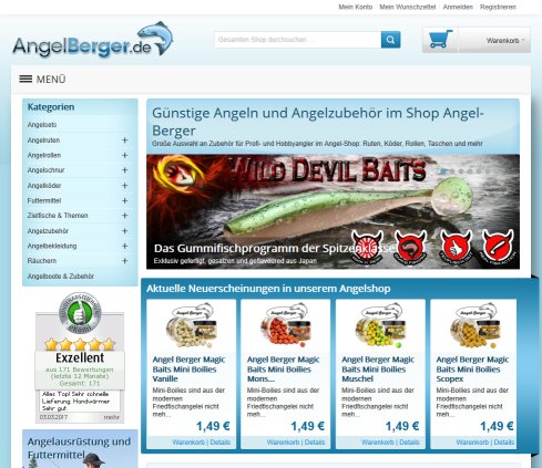 Angelsport Berger - Angelshop im Internet öffnungszeit