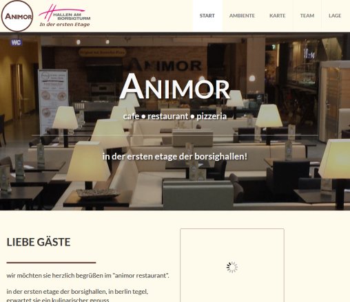 animor restaunrant in den borsighallen in berlin tegel  öffnungszeit