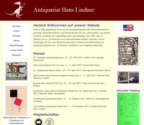 Antiquariat Hans Lindner – Startseite  öffnungszeit