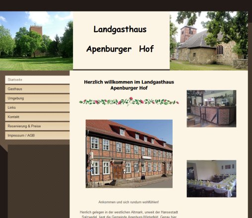 Apenburger Hof Landgasthaus Hotel regionale Küche Altmark Startseite Erfahrung Apenburger Hof Landgasthaus Hotel regionale Küche Altmark Startseite Öffnungszeit