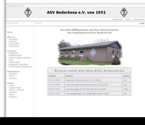 Homepage des ASV Bad Bederkesa ASV Bederkesa e.V. öffnungszeit