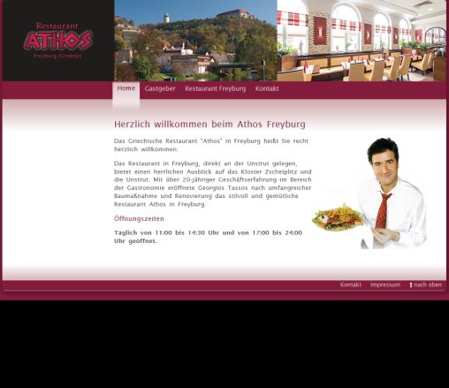Griechisches Restaurant Athos in Freyburg direkt an der Unstrutbrücke Erfahrung Griechisches Restaurant Athos in Freyburg direkt an der Unstrutbrücke Öffnungszeit