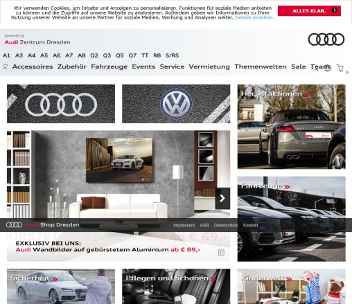 Audi shop by