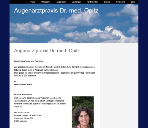 Augenarztpraxis Dr. med. Opitz  öffnungszeit