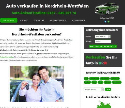 Auto in Nordrhein Westfalen verkaufen   sofort Bargeld   sofort Abholung  öffnungszeit