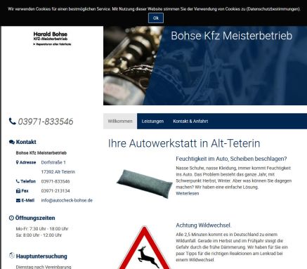 AUTO CHECK Harald Bohse freie KfZ Werkstatt Ihr freundlicher KfZ Meisterbetrieb Erfahrung AUTO CHECK Harald Bohse freie KfZ Werkstatt Ihr freundlicher KfZ Meisterbetrieb Öffnungszeit