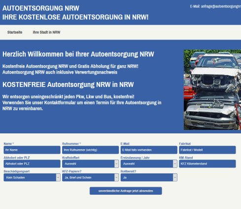 Autoentsorgung NRW öffnungszeit