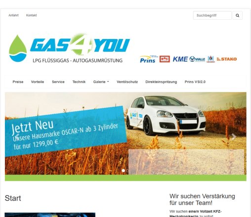 gas4you | Start  öffnungszeit