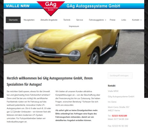 Vialle NRW GAg Autogassysteme GmbH GAg Autogassysteme GmbH öffnungszeit