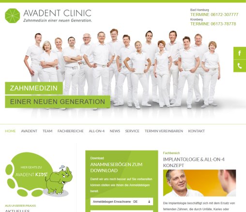 Avadent Clinic in Bad Homburg und Kronberg – News und Implantologie  öffnungszeit