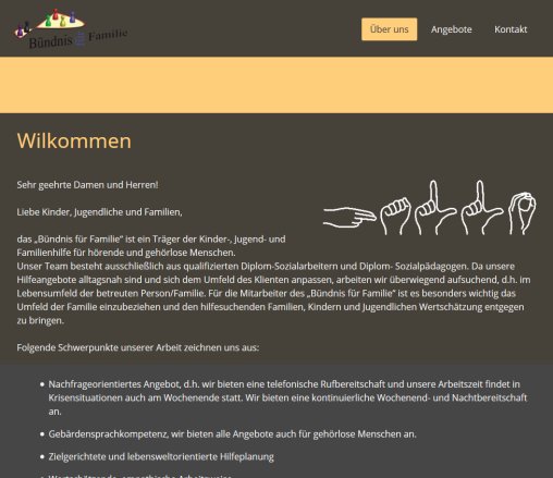 Bündnis für Familie Erfahrung Bündnis für Familie Öffnungszeit