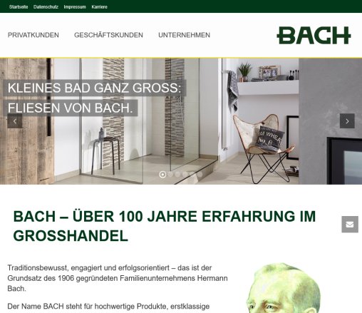 BACH Ihr Großhändler für Sanitär Heizung Baustoffe Fliesen | BACH Erfahrung BACH Ihr Großhändler für Sanitär Heizung Baustoffe Fliesen | BACH Öffnungszeit