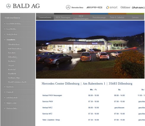 Bald AG Center Dillenburg Erfahrung Bald AG Center Dillenburg Öffnungszeit