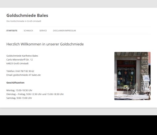 Goldschmiede Bales   Die Goldschmiede in Gro&szlig; Umstadt  &ouml;ffnungszeit