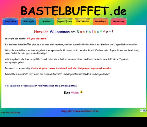 Willkommen auf www.bastelbuffet.de  der Ideenseite für Kinder  und Jugendarbeit  öffnungszeit