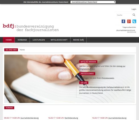 bdfj Bundesvereinigung der Fachjournalisten e.V. Erfahrung bdfj Bundesvereinigung der Fachjournalisten e.V. Öffnungszeit