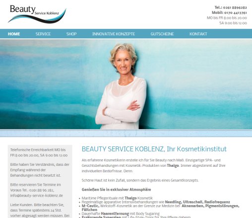 Thalgo Kosmetikbehandlungen exklusiv im Koblenzer Kosmetikstudio   Beauty Service Koblenz  öffnungszeit