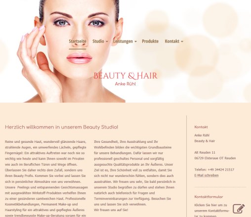 Beauty Hair in Elsteraue / O.T. Reuden: individuelle Frisuren Wellness Kosmetik Erfahrung Beauty Hair in Elsteraue / O.T. Reuden: individuelle Frisuren Wellness Kosmetik Öffnungszeit