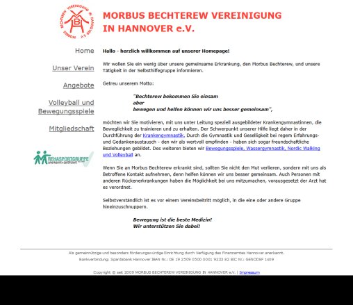 Morbus Bechterew Vereinigung in Hannover e.V. Morbus Bechterew Vereinigung in Hannover e.V. öffnungszeit