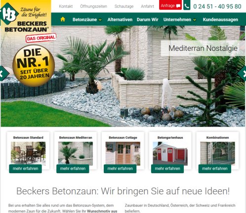 Beckers Betonzaun Betonzaun Geilenkirchen