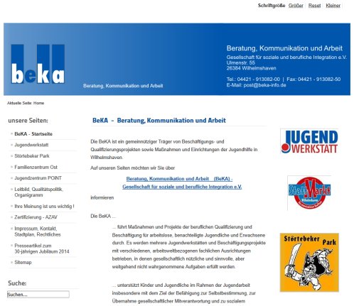 BeKA | Beratung  Kommuniktion + Arbeit Gesellschaft für soziale und berufliche Integration e.V. öffnungszeit