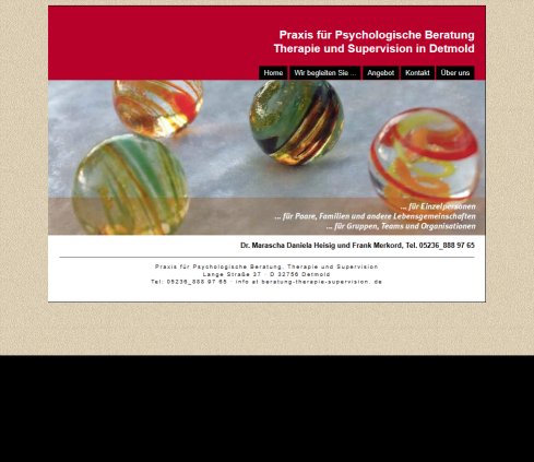 Praxis für Psychologische Beratung Therapie und Supervision · Home Erfahrung Praxis für Psychologische Beratung Therapie und Supervision · Home Öffnungszeit