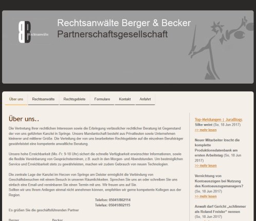 Rechtsanw&auml;lte und Fachanwalt f&uuml;r Insolvenzrecht in 31832 Springe   Rechtsanw&auml;lte Berger & Becker in 31832 Springe Generali Versicherung AG &ouml;ffnungszeit