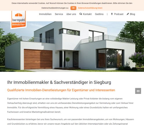 BERMPOHL | Immobilienmakler & Sachverständiger in Siegburg  öffnungszeit