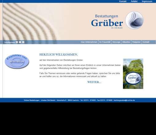 Grüber Bestattungen :: Iserlohn Erfahrung Grüber Bestattungen :: Iserlohn Öffnungszeit