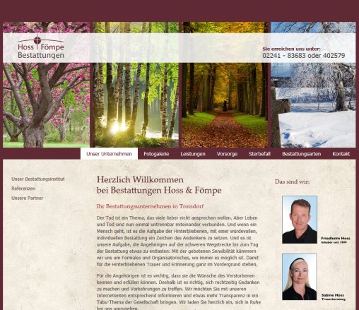 Unser Unternehmen | Willkommen bei Hoss Fömpe Bestattungen Erfahrung Unser Unternehmen | Willkommen bei Hoss Fömpe Bestattungen Öffnungszeit