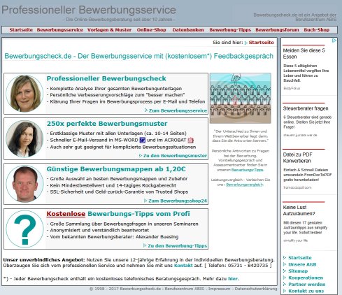 Bewerbungscheck mit Feedbackgespräch (kostenlos*) und 100 Bewerbung Tipps Berufszentrum ABIS e.K. Erfahrung Bewerbungscheck mit Feedbackgespräch (kostenlos*) und 100 Bewerbung Tipps Berufszentrum ABIS e.K. Öffnungszeit