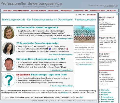 Bewerbungscheck mit Feedbackgespräch (kostenlos*) und 100 Bewerbung Tipps Berufszentrum ABIS e.K. öffnungszeit