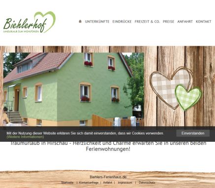 Biehlers Ferienhaus  öffnungszeit